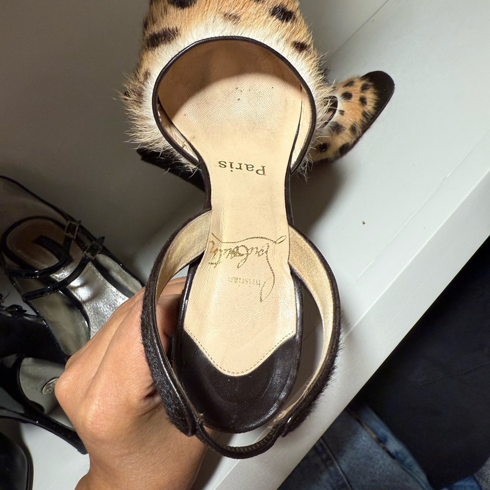 Christian Louboutin Animal Print Heels - Picture 3 of 4